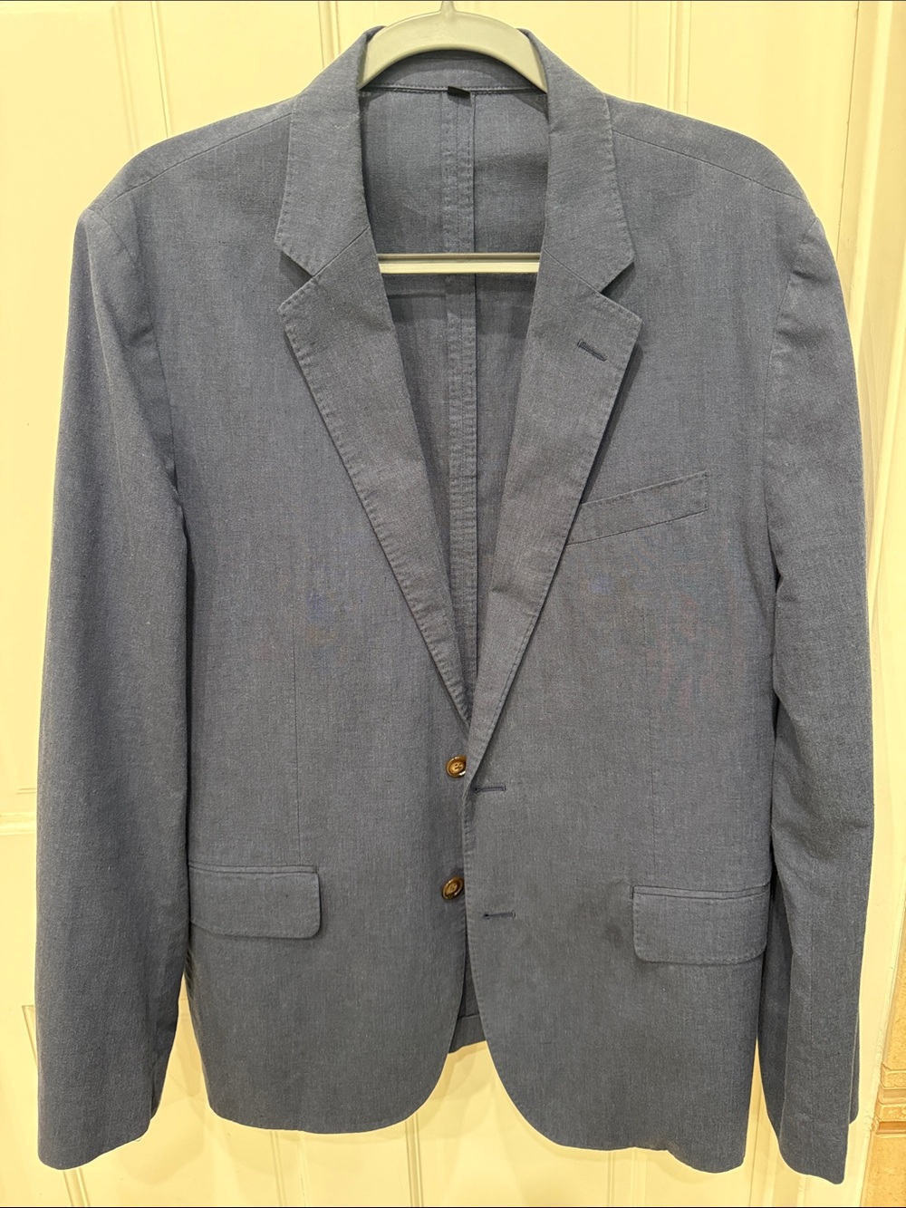 J. Crew Blue Cotton Sport Coat